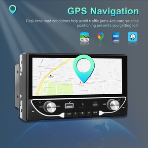 Podofo <span class=keywords><strong>Android</strong></span> đôi DIN 6.86 "2 + 64 Gam Xe stereo không dây Carplay & <span class=keywords><strong>Android</strong></span> tự động đài phát thanh GPS Wifi BT DSP RDS AUX Type-C USB - Product Image 3