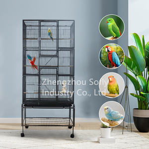 Facile à nettoyer Big Space papagaio Mais plexiglas Perroquet <span class=keywords><strong>Cage</strong></span> oiseaux Maisons à peindre cages d'oiseaux - Product Image 2