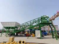 Centrale à béton mobile YHZS90 sans fondation 90m³/h avec mélangeur JS1500 et hauteur de décharge de 4m