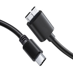 Câble OEM ODM Type-C vers Micro USB 3.0 10 Gbit/s avec blindage tressé, charge rapide 3A pour disques durs externes Seagate <span class=keywords><strong>LaCie</strong></span> - Product Image 1