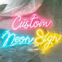 Enseigne néon flexible personnalisée en silicone LED, texte et logo sur mesure pour plusieurs locaux commerciaux, présentation de marque, décoration murale