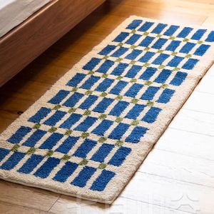Manta de Cama Estilo Ins, Imitación de Cachemira, Alfombra con Transferencia Térmica, Rayas de Color Sólido, Patrón Geométrico, Resistente a la Suciedad - Product Image 2