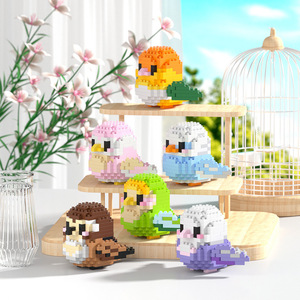 NOUVEAU Jouet de construction éducatif pour animaux de compagnie (chien, <span class=keywords><strong>chat</strong></span>) en plastique, mini-équipe de chiens Want Want, ensembles de micro-blocs de construction, modèle de jouet, vente chaude - Product Image 6