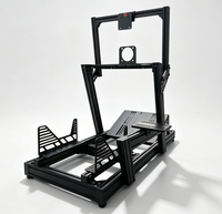 Simulateur de course automobile en aluminium 4080 avec support pour moniteur et levier de vitesses, compatible avec PS4 R5 Wheel