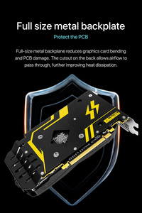 Carte graphique gaming AMD RX 580 8 Go GDDR5 256 bits 2048SP 6 broches GPU pour ordinateur <span class=keywords><strong>portable</strong></span> et de bureau avec ventilateur de refroidissement – Meilleures ventes - Product Image 3