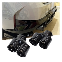 Embout d'échappement DEX pour M240 M340 M440 G20 G21 G23 G42 M Power, 4 sorties, acier inoxydable, poli miroir, noir