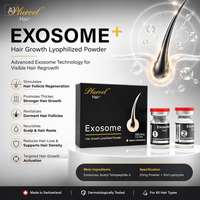 Esensi Eksosom Label Pribadi untuk Pertumbuhan Rambut, Larutan Serum Eksosom, OEM Eksosom