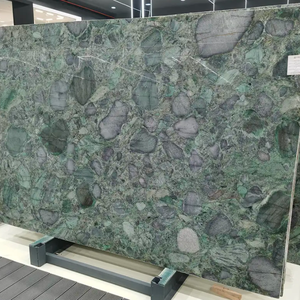 Losa Decorativa de Cuarcita Verde Paladio de Lujo Única, Superficie Pulida, Fondo de Pared para <span class=keywords><strong>Hotel</strong></span> y Hogar, Encimera de Cocina - Product Image 3