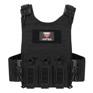 Veste tactique porte-plaques MOLLE en polyester à dégagement rapide, personnalisable avec logo, pour personnel de sécurité - Vente en gros - Product Image 2