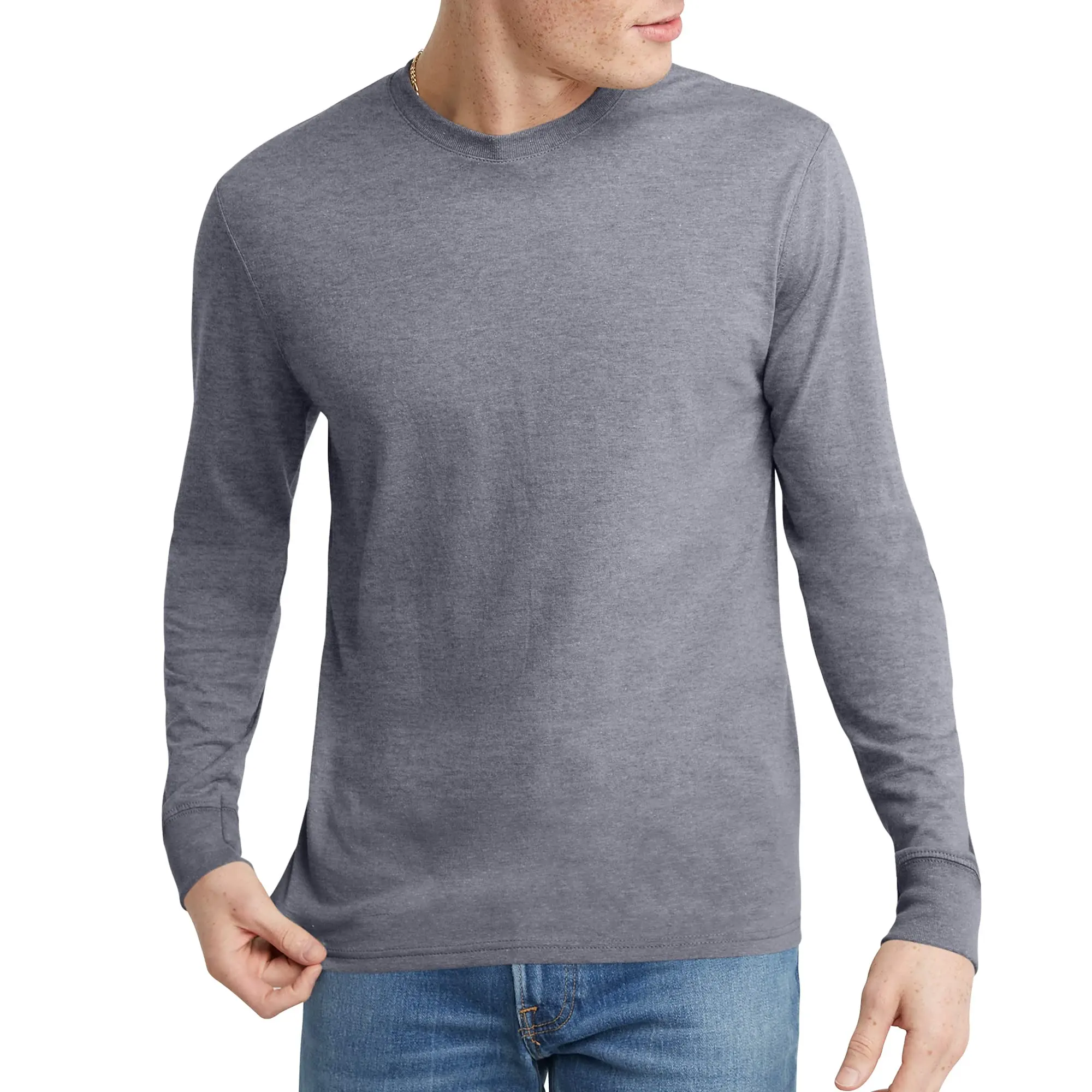Wholesale New Stylish Casual Men Slim Fit Long Sleeve T-shirt