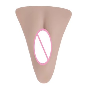 Coussinet en silicone pour simulation de genitales féminins, coussinet de protection en silicone pour transgenres, coussinet de culotte de déguisement souple - Product Image 1