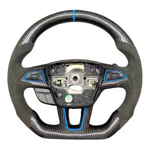 Volant en fibre de carbone véritable forgé personnalisé pour Ford <span class=keywords><strong>Focus</strong></span> Fiesta Mk7 <span class=keywords><strong>ST</strong></span> Mk8 Mk4 Mk3 <span class=keywords><strong>Mk2</strong></span> - Product Image 2