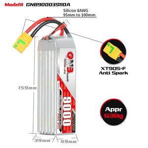 GAONENG GNB 9000MAH 3S 11.1V 110C 220C XT90 RC แบตเตอรี่ลิโป้ EDF เครื่องบินเจ็ทรถบรรทุกเครื่องบินเฮลิคอปเตอร์มัลติคอปเตอร์เรือ RC งานอดิเรก - Product Image 3