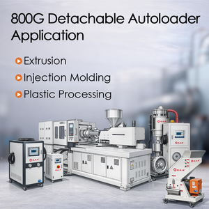 Chargeur industriel à aspiration fractionnée <span class=keywords><strong>800G2</strong></span> avec capacité de 500 kg/h et télécommande pour le transfert automatique de matériaux et l'alimentation en résine - Product Image 4