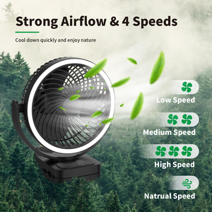 2 in1 chức năng 5V 2A 5W 7 inch USB có thể sạc lại xách tay mini điện máy tính để bàn boong bảng đứng Clip fan hâm mộ với Li-on Pin - Product Image 3