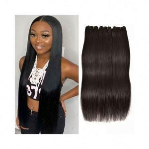 Amygirl Cheveux vierges brésiliens naturels noirs 10a 100% alignés sur la cuticule, vague profonde, 8 à 30 pouces, mèches de tissage - Product Image 2