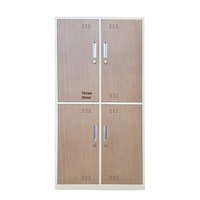 Armoire de rangement en acier à grain de bois écologique et durable pour hôpitaux, supermarchés et entrepôts (vente en gros)