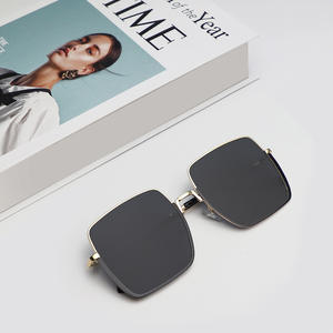 Nuevas Gafas de Sol Metálicas para Mujer, UV400, Polarizadas, Montura Cuadrada, Color Rosa, Lentes de PC, Diseño Moderno y Urbano - Product Image 1