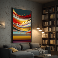 Peinture abstraite sur toile peinte à la main de haute qualité, design unique, peinture d'art moderne, décoration d'hôtel et de maison