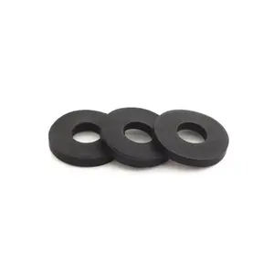 Arruelas De Borracha Rubber_Washers M3 Nylon preto Cor Anilhas Vedação M16 Preto 6 25Mm X 20Mm 0,5 Mm