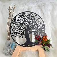 Décoration murale en métal Arbre de Vie de 40 cm pour intérieur et extérieur, vente en gros, décoration d'intérieur
