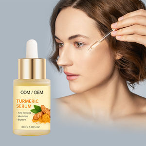 Soin de la peau anti-âge biologique premium, hydratant pour le visage, éclat radieux, blanchiment des taches brunes, sérum correcteur facial au curcuma - Product Image 3