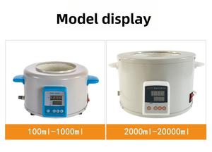 Manta Calefactora Eléctrica de Temperatura Constante para Laboratorio, con Pantalla Digital Inteligente para Altas Temperaturas, para Frascos de Fondo Redondo de 100ml - Product Image 4