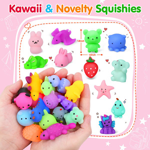 Jouet anti-stress transfrontalier en forme d'animal, lapin de Pâques mignon, mini-poupée de Noël, en TPE silicone, unisexe - Product Image 3