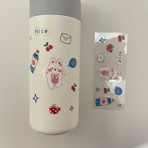 Cute Cartoon PVC Decal Waterproof <strong>DIY</strong> Handmade Big Belly Cup Water Thermos <strong>Sticker</strong> Adhesive Waterproof Packaging Labels - Product Image 4
