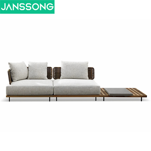 Meubles <span class=keywords><strong>de</strong></span> <span class=keywords><strong>salon</strong></span> 5 étoiles hôtel base en bois <span class=keywords><strong>jardin</strong></span> canapé extérieur <span class=keywords><strong>avec</strong></span> coussin - Product Image 6