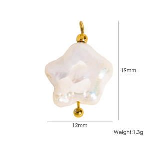 Joyería DIY Red Rose Charm Star Pearl Stone Charms Beads 18K PVD Plated Acero inoxidable Allergy Free Accesorios Lindo - Product Image 6