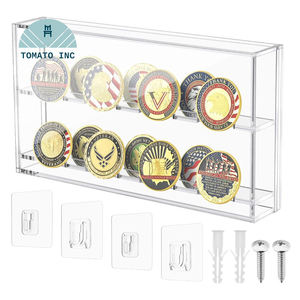 Boîte de présentation de pièces commémoratives personnalisées, badge de collection, boîte de présentation en acrylique, médaille, vitrine transparente - Product Image 4