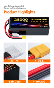 Hhpower Li-ion gói pin 25.9V pin 7S 28000mAh Drone Pin nhà máy bán hàng trực tiếp 10c trạng thái rắn pin <span class=keywords><strong>lithium</strong></span> - Product Image 4