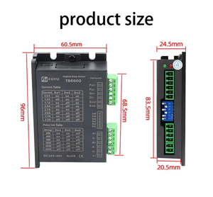 42mm 57mm NEMA 17 NEMA23 controlador de Motor paso a paso <span class=keywords><strong>TB6600</strong></span> bifásico de cuatro cables 4.0A 32 subdivisión 9V 12V 24V 42V - Product Image 3