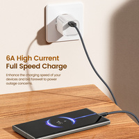 Câble de charge rapide Toocki OEM PD 100W 5A, charge rapide Type-C vers Type-C, cordon de charge USB C pour ordinateur, pour Huawei iPhone