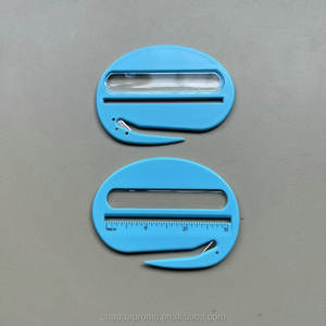 Ouvre-lettre ovale à succès, <span class=keywords><strong>outil</strong></span> multifonctionnel promotionnel pour le bureau avec loupe et échelle - Product Image 3
