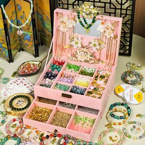 Antique Style DIY Jewelry Box Set <b>for</b> <b>Girls</b> Chinese Hanfu Hairpin Bracelet <b>Birthday</b> <b>Gift</b> - Product Image 2