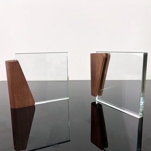 Chất lượng cao pha lê Trophy giải thưởng với cơ sở bằng gỗ trống Glass pha lê giải thưởng mảng bám MH-NJ00682 - Product Image 5