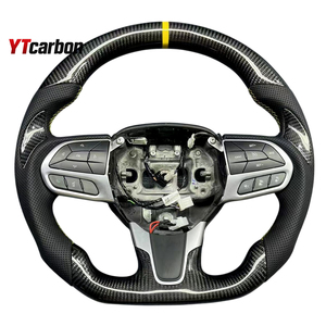 Volant en fibre de carbone véritable personnalisé YTcarbon pour <span class=keywords><strong>Chrysler</strong></span> <span class=keywords><strong>200</strong></span> 300 200c 300c Pacifica SRT 15+ - Pièces automobiles et accessoires - Product Image 1