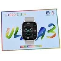 Nouvelle montre connectée Hiwatch TFT Ultra3, tracker d'activité physique, coffret cadeau 7 en 1, tendance 2025, T1000 Ultra S1000 Pro Max
