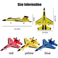 Avión de Espuma RC SU-35, Ensamblado y Listo para Volar, Juguete para Niños, Regalo Unisex, Modelo de Aviación