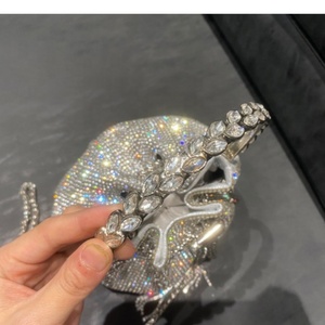 Luxury Crystal Rhinestone Bag Versatile Evening Party Clutch <b>Purse</b> Crossbody Bag Bling Crystal Rhinestone Bag for Women - Product Image 5