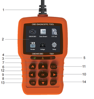 Lector de Códigos con Pantalla a Color T301 OBD ELM327 para Todos los Autos Compatibles con OBD II, Lee Códigos de Error, 10 Idiomas, Plug & Play