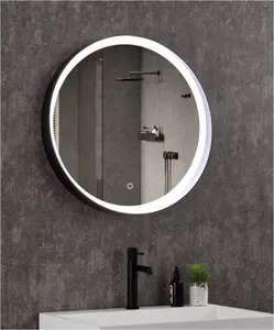 BODE מראת איפור באיכות גבוהה מסגרת מתכת מראת איפור אמבטיה מראה עגולה לחדר אמבטיה