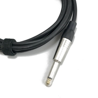 Câble de guitare 10 pieds câble d'instrument électrique ampli de basse 1/4 droit à angle pour guitare électrique câble de mélangeur de guitare basse