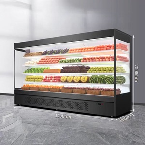 Réfrigérateur ouvert à pulvérisation d'eau pour légumes pour l'affichage en supermarché Réfrigérateur pour fruits - Product Image 1