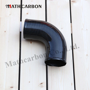 Mathcarbon cường độ cao Air intake Ống 45 độ intake ống khô sợi carbon intake khuỷu tay uốn cong ống Ống M155 - Product Image 1