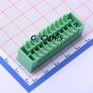 KF2EDGKVM-3.81-2*10P Plug-in Terminal Block Through hole,P=3.81mm Board-to-Board / Socket - Closed Screw Fixing 2x10P 3.81mm - Product Image 2