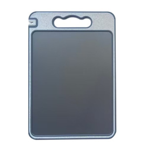 Tabla de cortar de titanio puro, éxito de ventas transfronterizo, tabla de cortar de acero inoxidable engrosada para verduras y frutas - Product Image 5