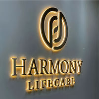DakeSign Factory, vente en gros de panneaux métalliques personnalisés en aluminium rétroéclairés par LED, étanches IP65, pour usines industrielles, enseignes murales commerciales